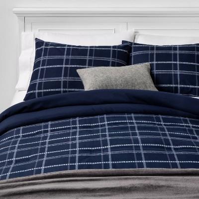 Full/Queen Plaid Bed in a Bag Blue - Room Essentials™