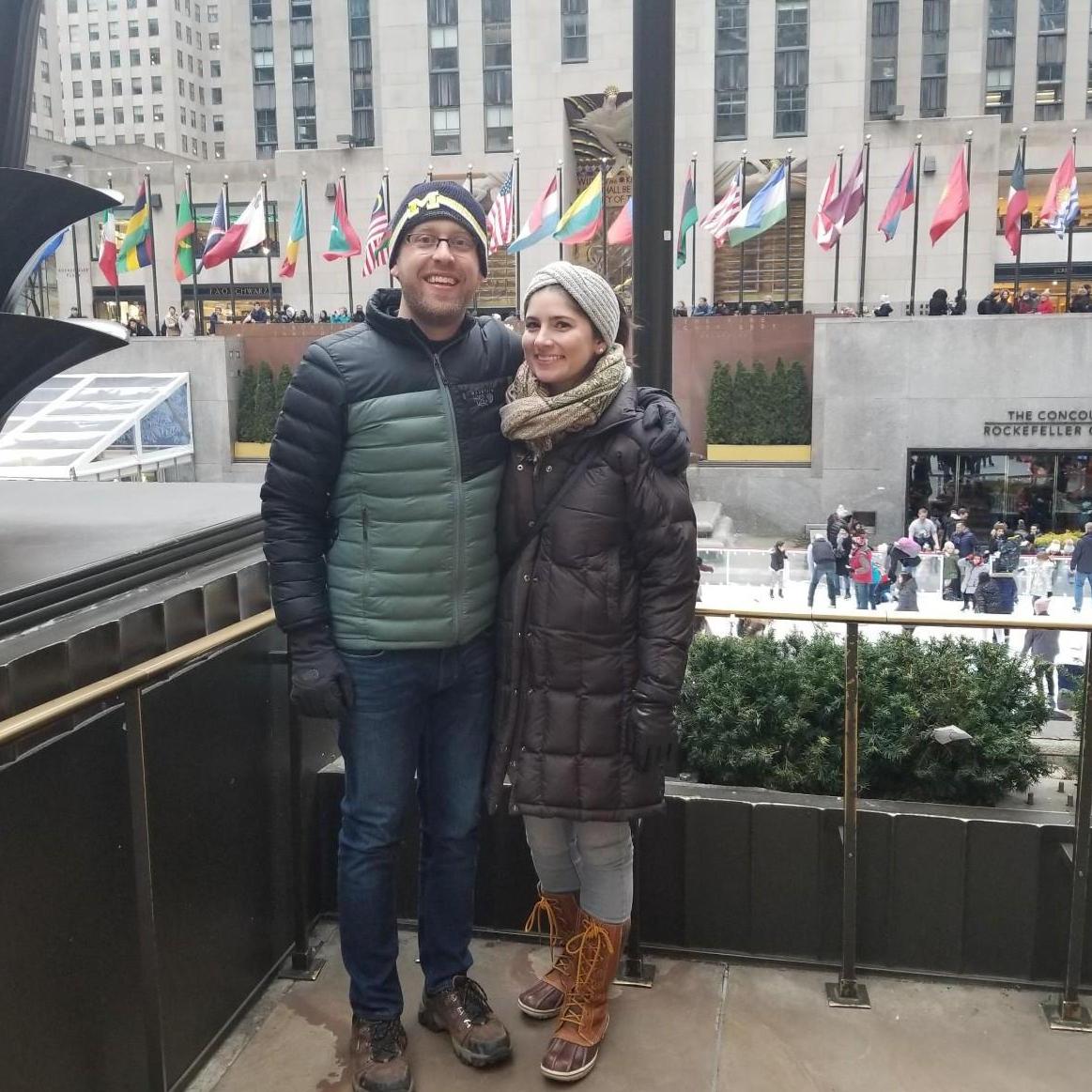 Rockefeller Plaza for the annual Christmas trip.