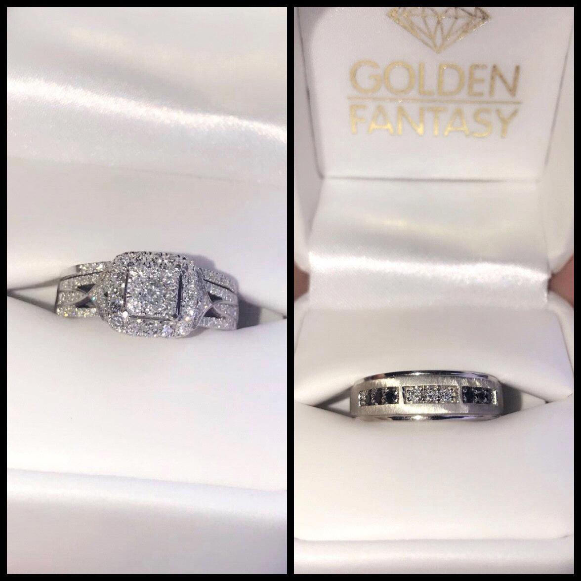 Our beautiful new rings we picked out💍 cannot wait to wear them!!