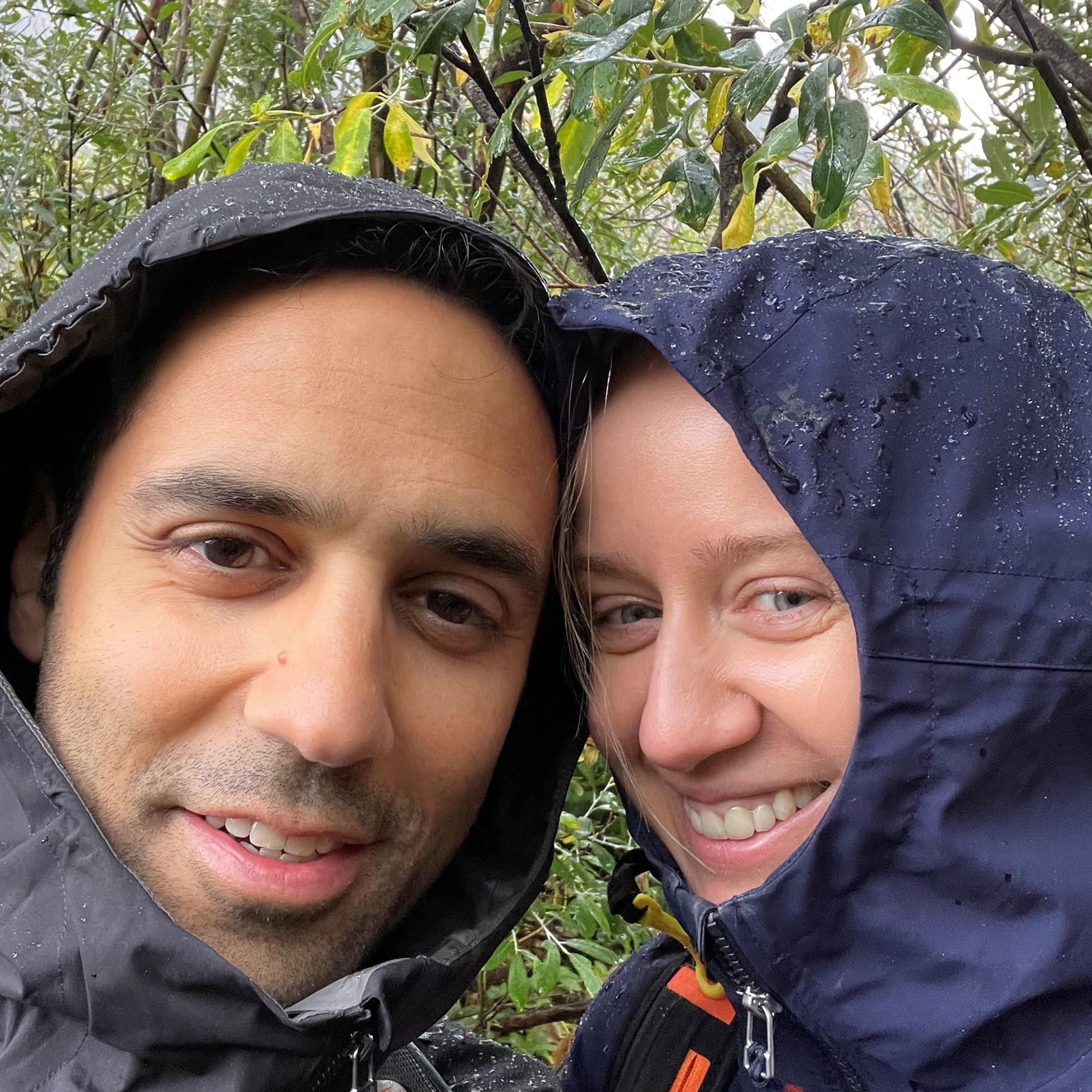 ...we found out the hard way that in the mountains when it rains, it poors, but we danced the cold away ...