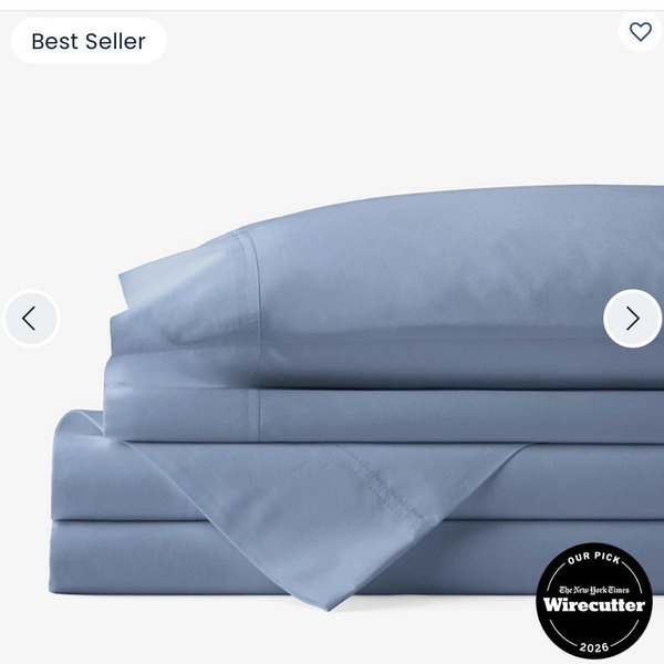 Queen size, slate blue color - Cotton Percale Bed Sheet Set