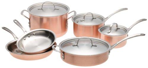 Calphalon Tri-Ply Copper 10 Piece Set
