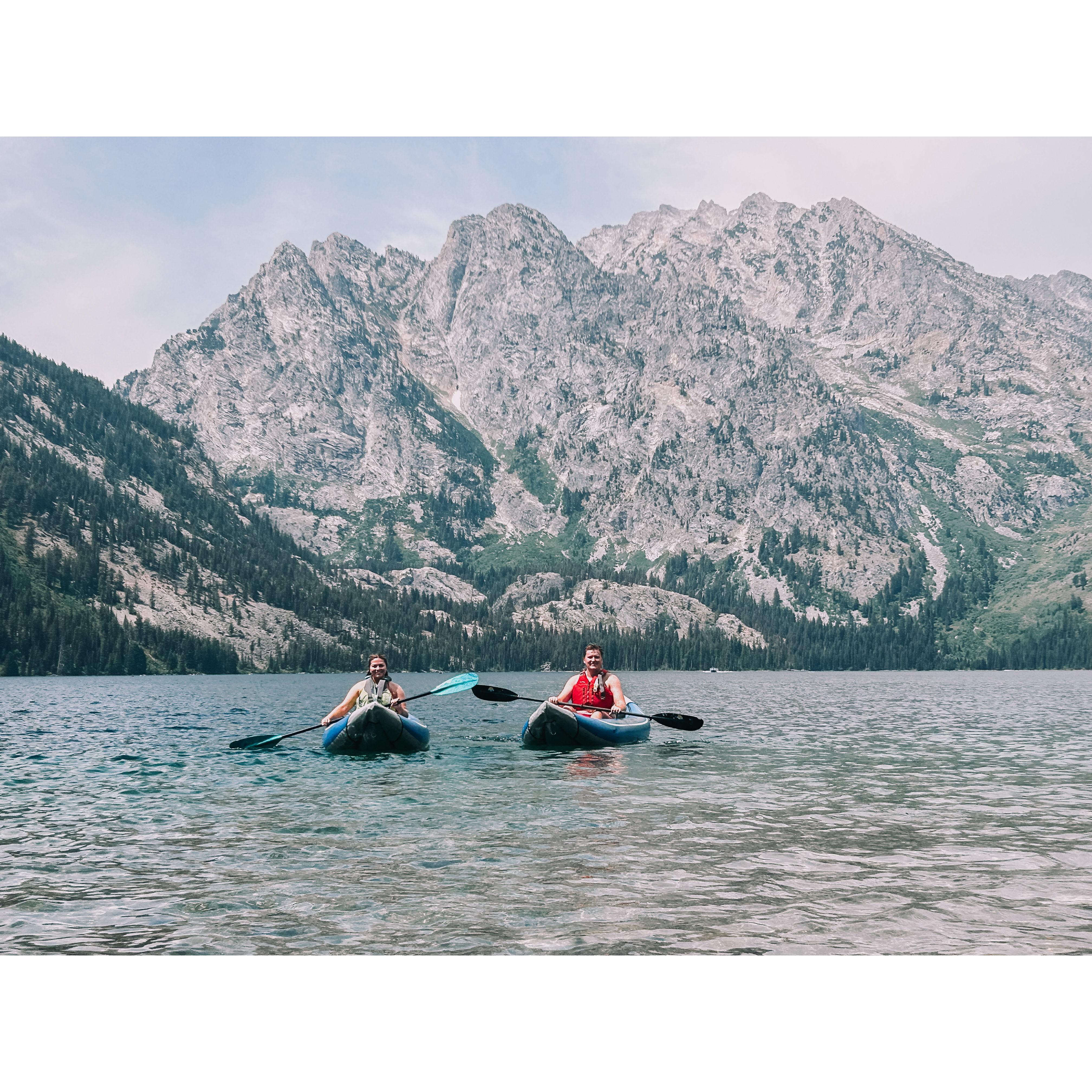 August 3rd, 2024. Paddling around Jenny Lake!
