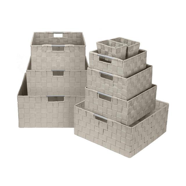 Sorbus Weave 9 Piece Basket Set