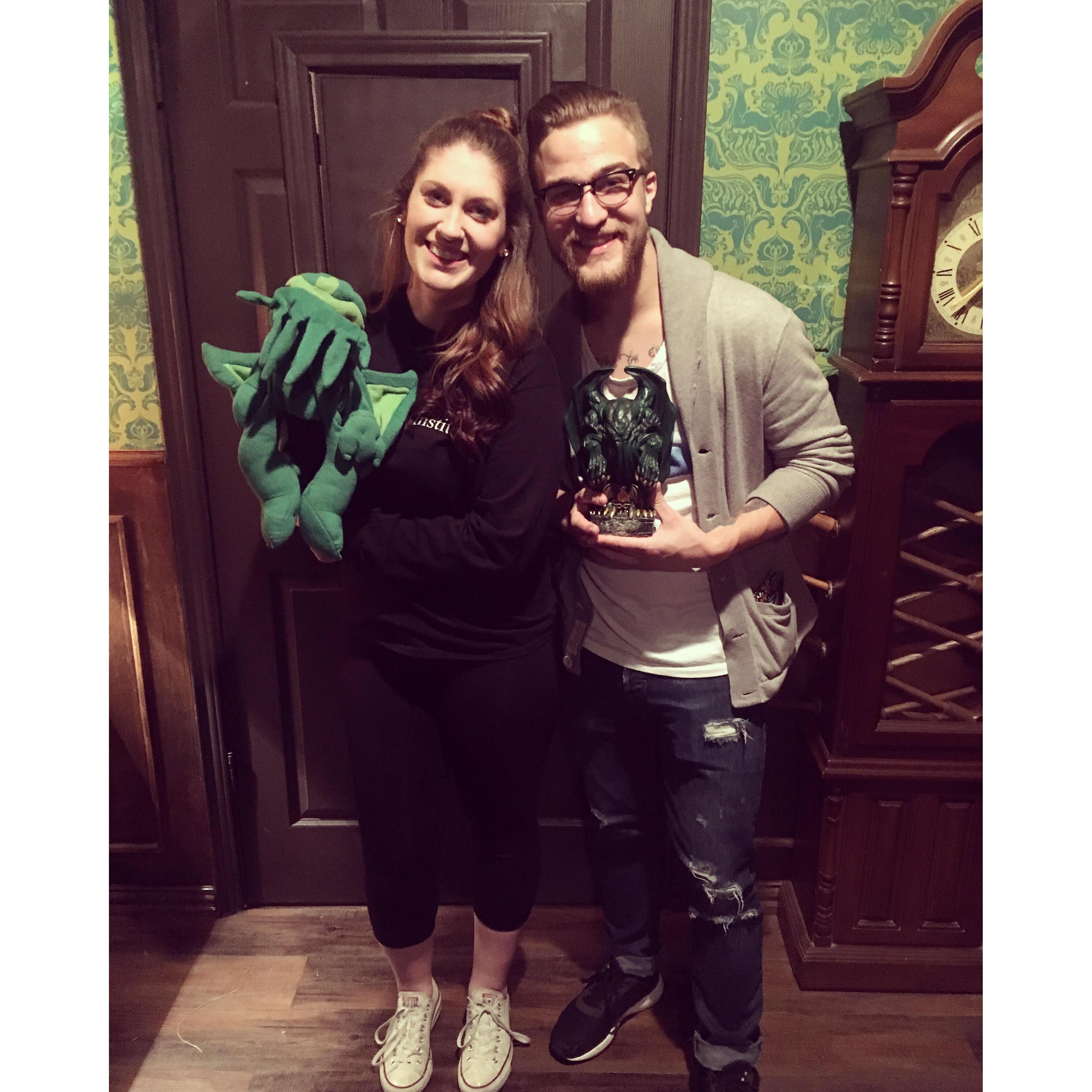 We rocked the Cthulhu themed escape room in February 2017