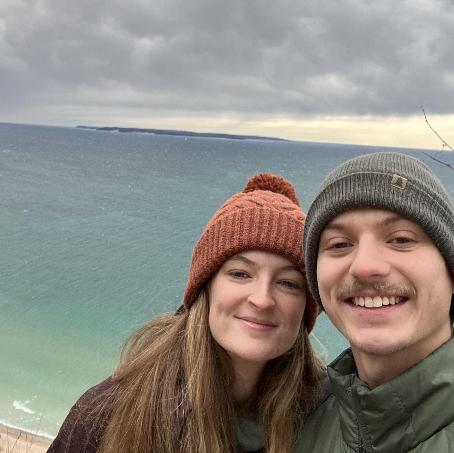 Overlooking Lake Superior during our car camping trip in 2022