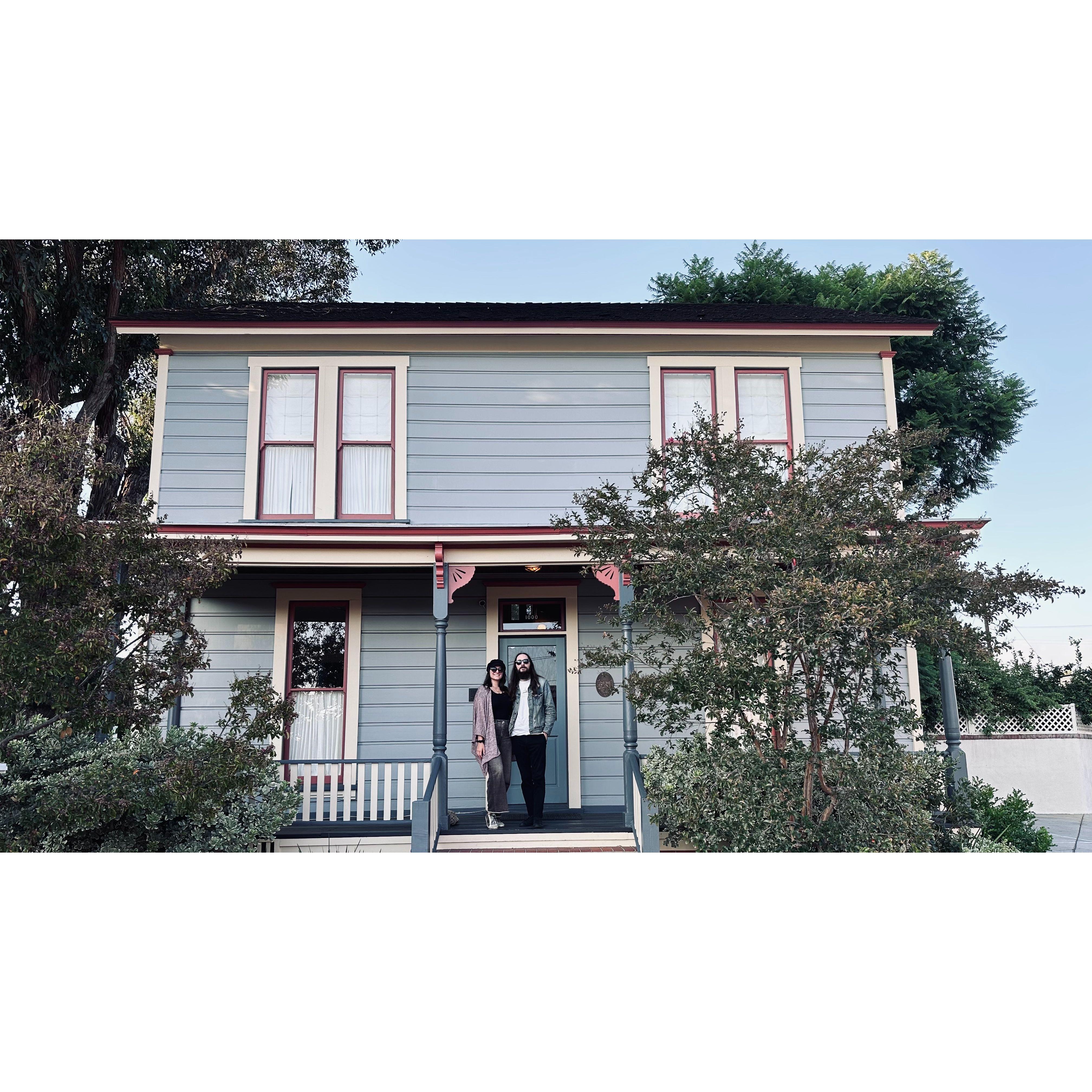 When we visited his dream house (from the movie Halloween)