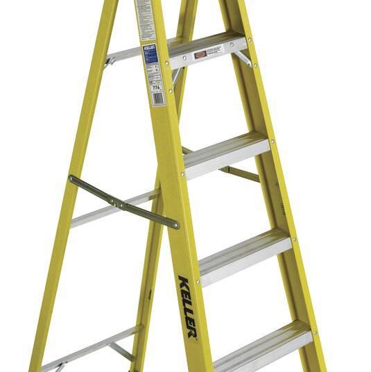 Keller® 6' Type I Fiberglass Step Ladder - 250 lb. Max