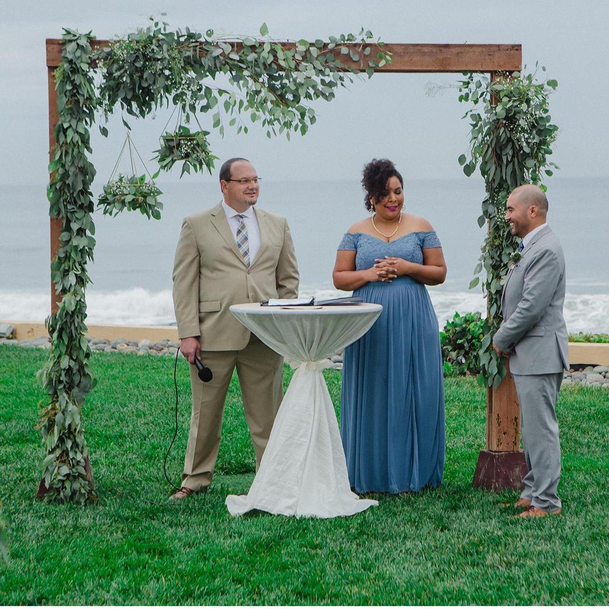 Groom awaits patiently for Bride's arrival