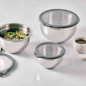 Bowls Mezcladores de Acero Le Creuset (x3)