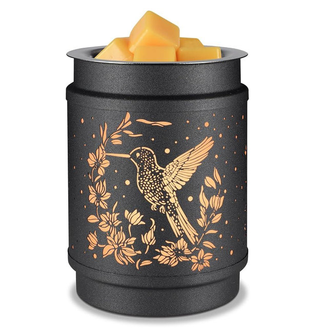 Hummingbird Metal Wax Warmer - Electric Fragrance Candle Oil Burner for Wax Melts as Gifts for Moms, Grandma, Women & Girls