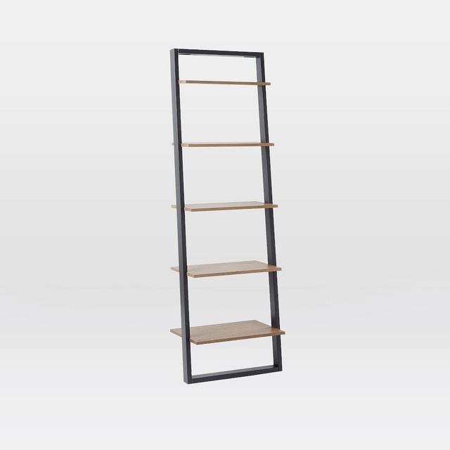 Ladder Shelf Storage Wide Shelf, Sand/Stone