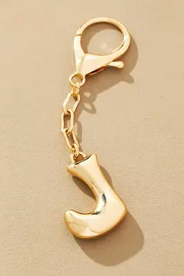 Bubble Letter Monogram Bag Charm