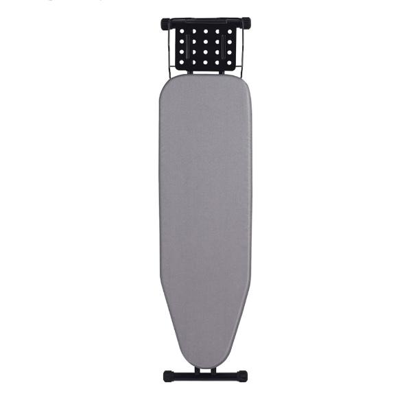 Deluxe Ironing Board with Heat Resistant Cover and Thicken Felt Pad, Heavy Sturdy Legs,Full Size Hanger Iron Board,Foldable (L-Grey)
