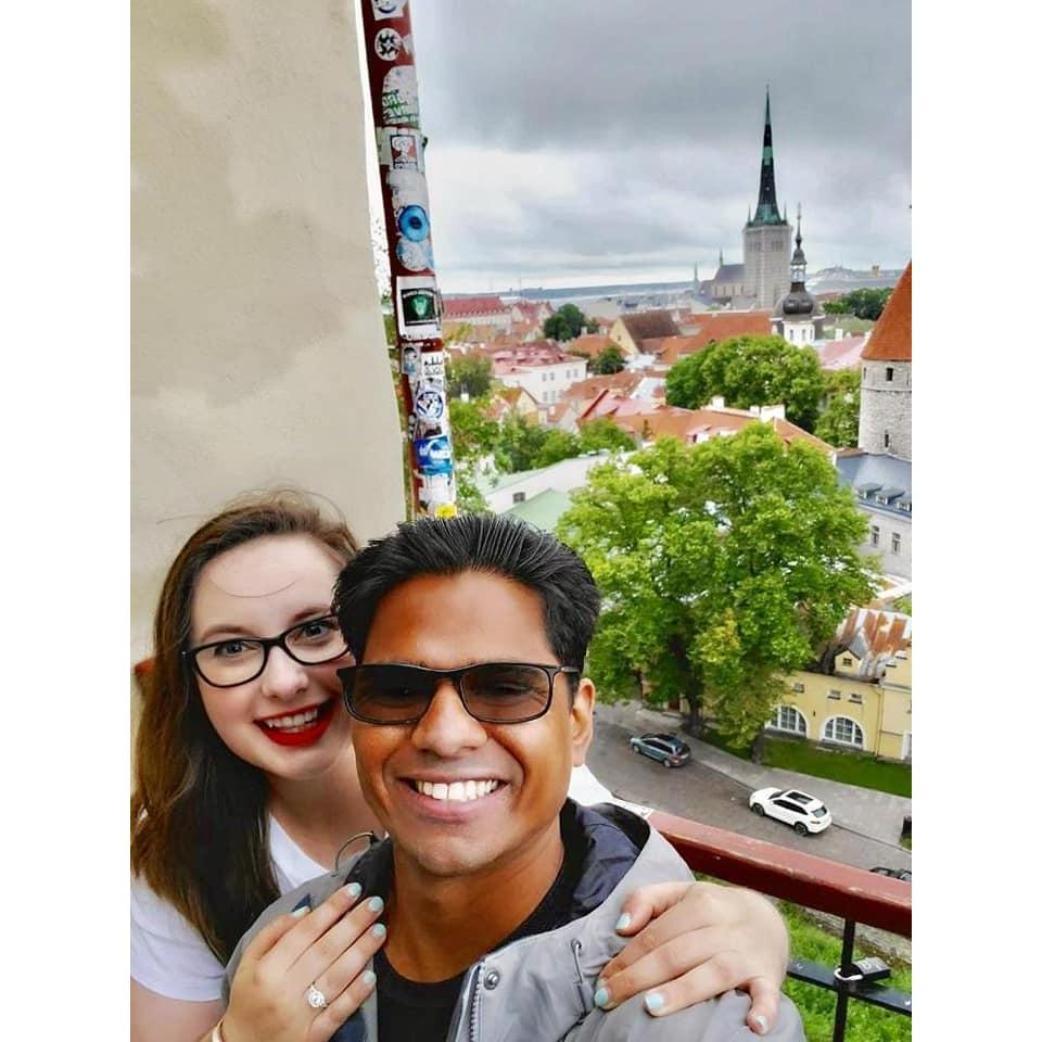 Saying "YES" in Tallinn, Estonia!