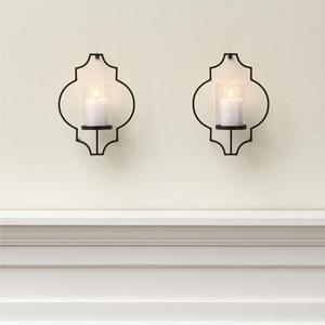 Rosaline Metal Wall Candle Holders, Set of 2
