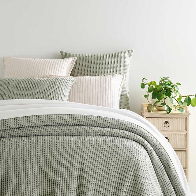 New! Pick Stitch Evergreen Matelassé Coverlet - Full/Queen