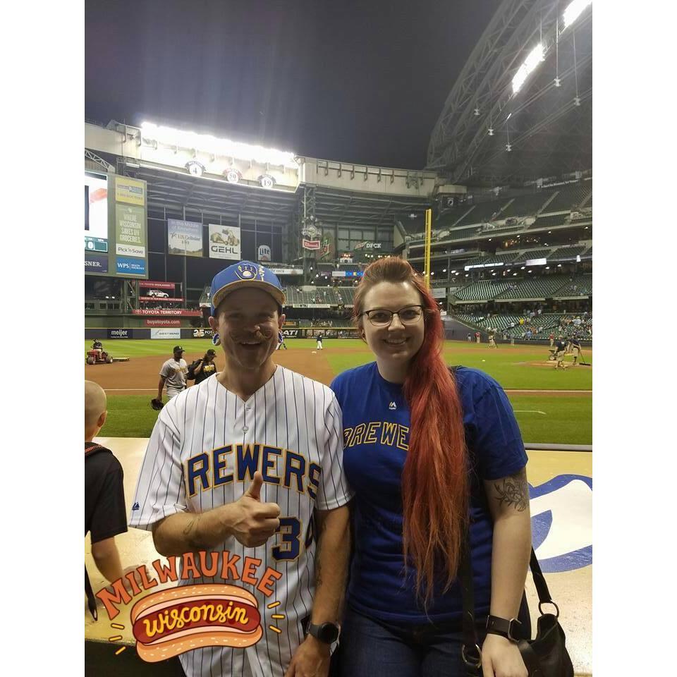 Go Brewers! The couple that crews together stays together.