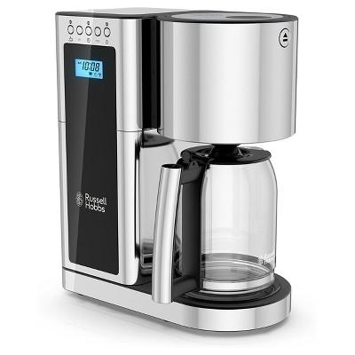 Russell Hobbs Glass 8 Cup Coffeemaker in Silver and Stainless Steel