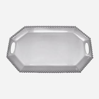 String of Pearls Long Octagonal Tray
