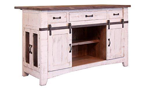 Crafters and Weavers Greenview 3 Drawer Kitchen Island w/2 sliding doors & 2 Mesh doors / Kitchen Counter