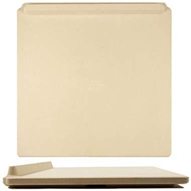 The Ultimate Rectangular Pizza Stone for Oven & Grill. 14 x 16 inch Baking Stone with Exclusive ThermaShock Protection & Core Convection Tech for a Crunchy Crust on Pizzas & Bread. No-Spill Stopper