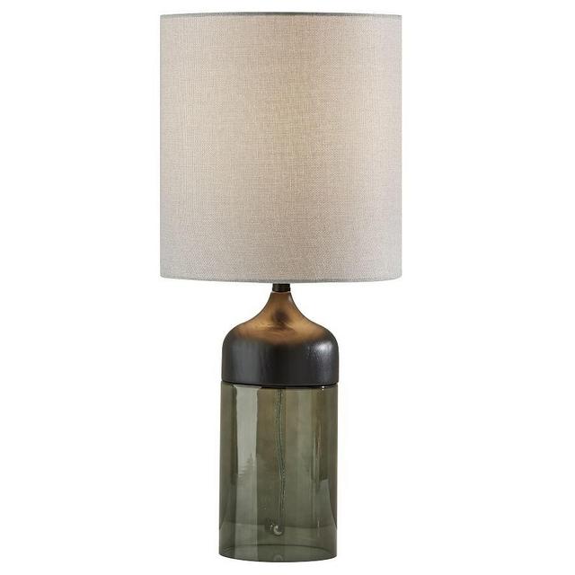 Stephe Glass Table Lamp, Large 22.75", Black