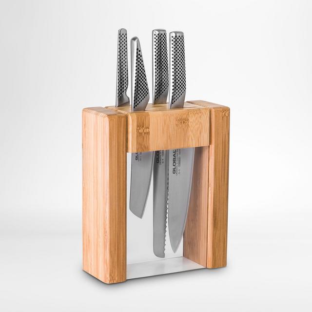 Global ® Cutlery Teikoku 5-Piece Knife Block Set