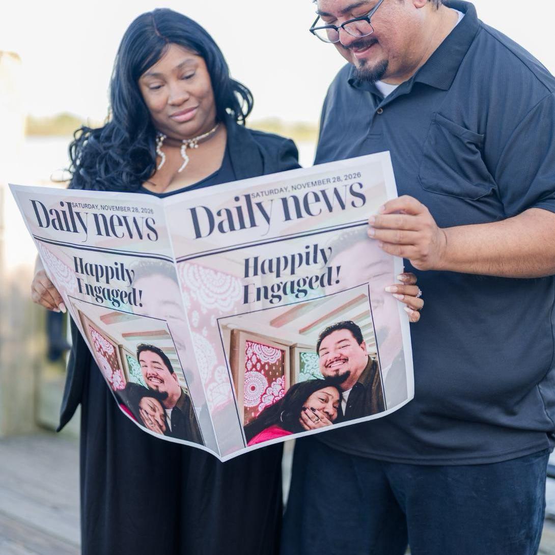 Breaking news: We said yes to forever.