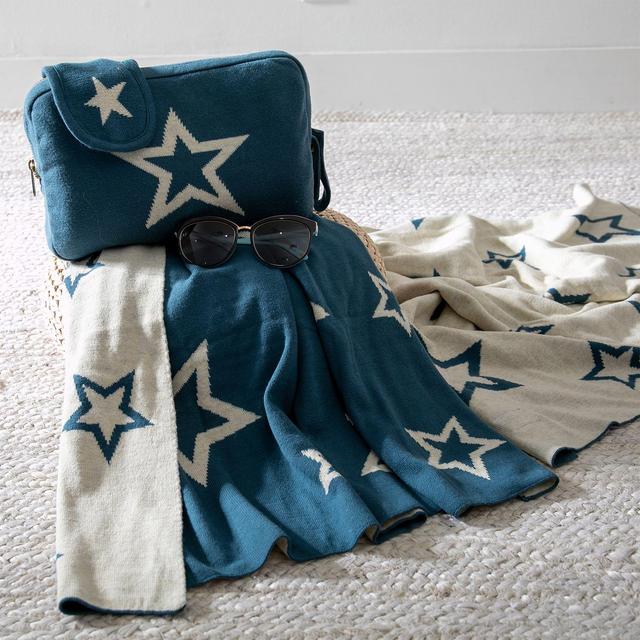 Pink Lemonade Star Travel Throw Blanket