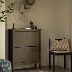 Oakham 2-Tier Shoe Cabinet, Olive Grove