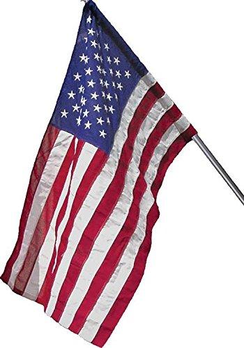 American Flag (Pole Sleeve) - 100% Made in USA - Strong Like Americans Made by Americans: Embroidered Stars - Sewn Stripes - 3x5 ft Outdoor Flag