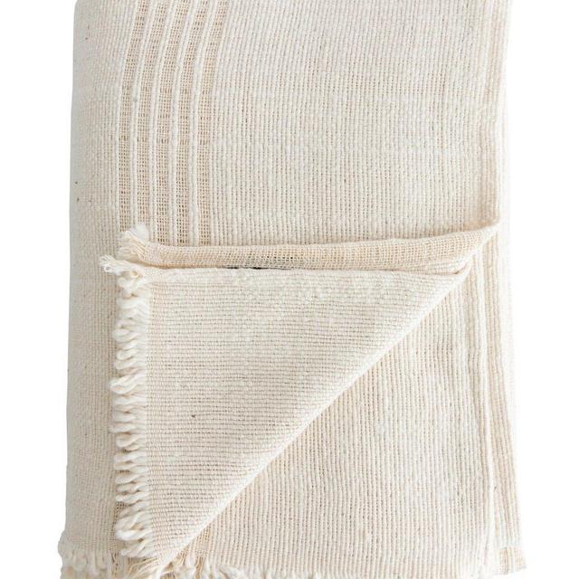 Natural Striped Blanket, McGee & Co