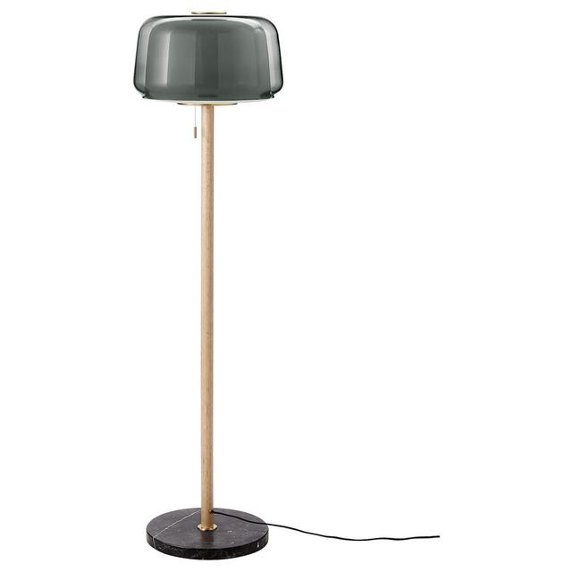 EVEDAL Floor lamp, Marble/Gray
