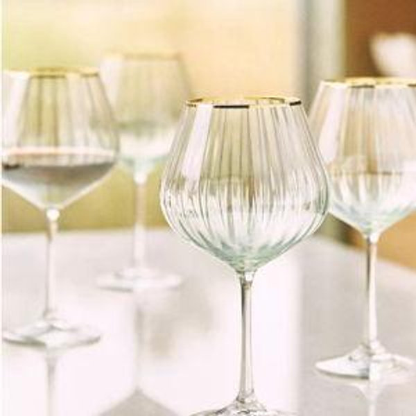 Waterfall Red Wine Glasses, Set of 4