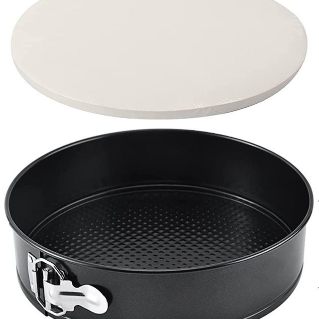 Tellshun 10 Inch Springform Pan Baking Mold Round Leakproof Nonstick Removable Bottom Bakeware for Cake, Cheesecakes, Pizza, and Quiches (1, 10 Inch)