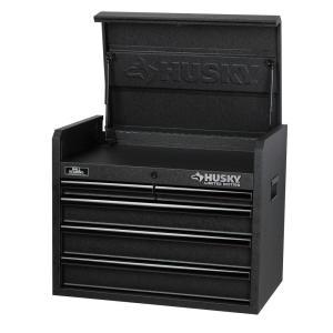 26 in. 5-Drawer Tool Chest, Textured Black