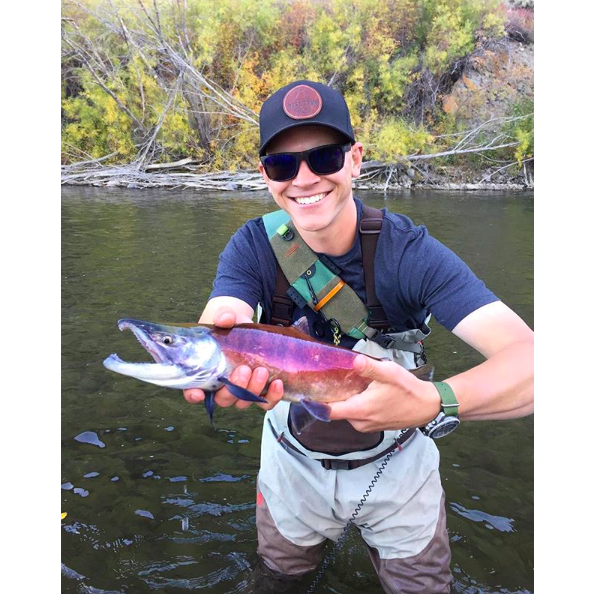 Catching spawning salmon!