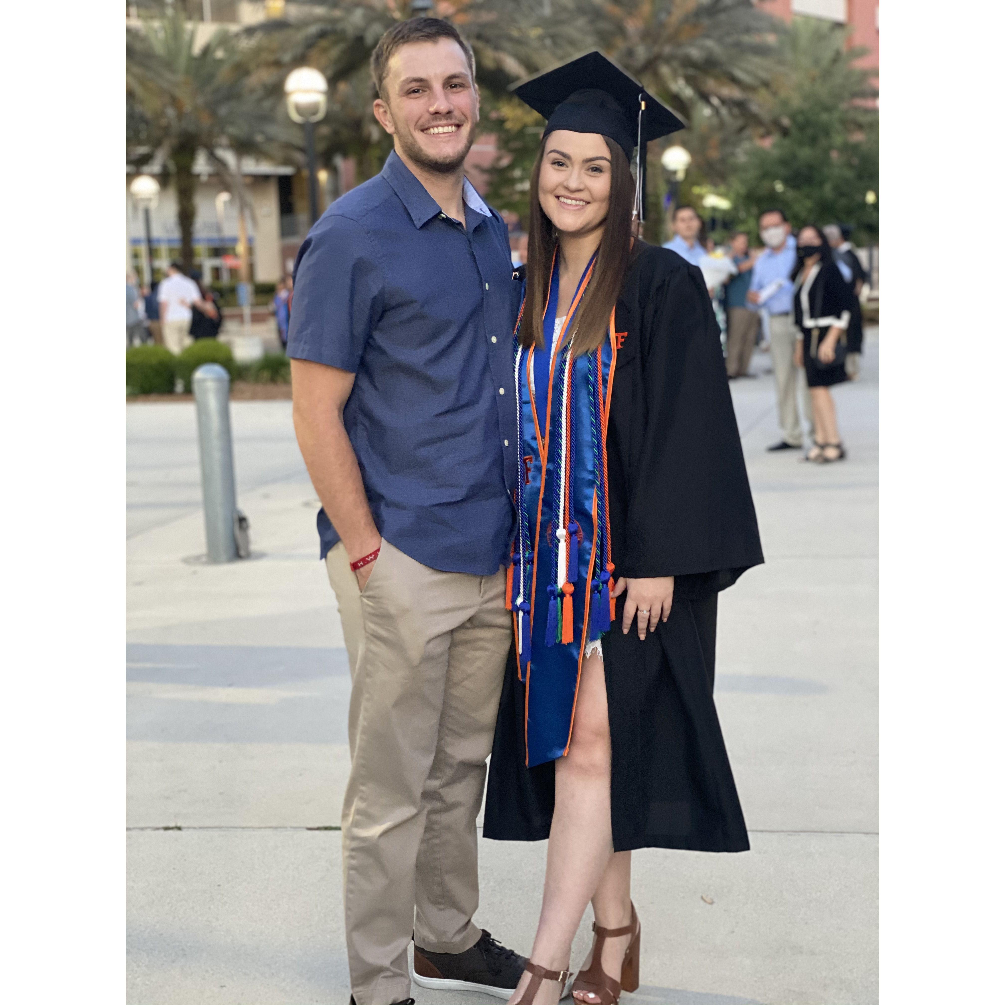 Lauren's graduation from the University of Florida.