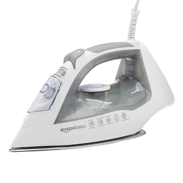 Amazon Basics Stainless Steel Soleplate Steam Iron, 1700-Watt