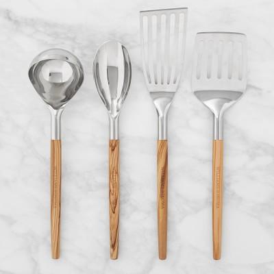 Williams Sonoma Stainless Steel Olivewood Utensils