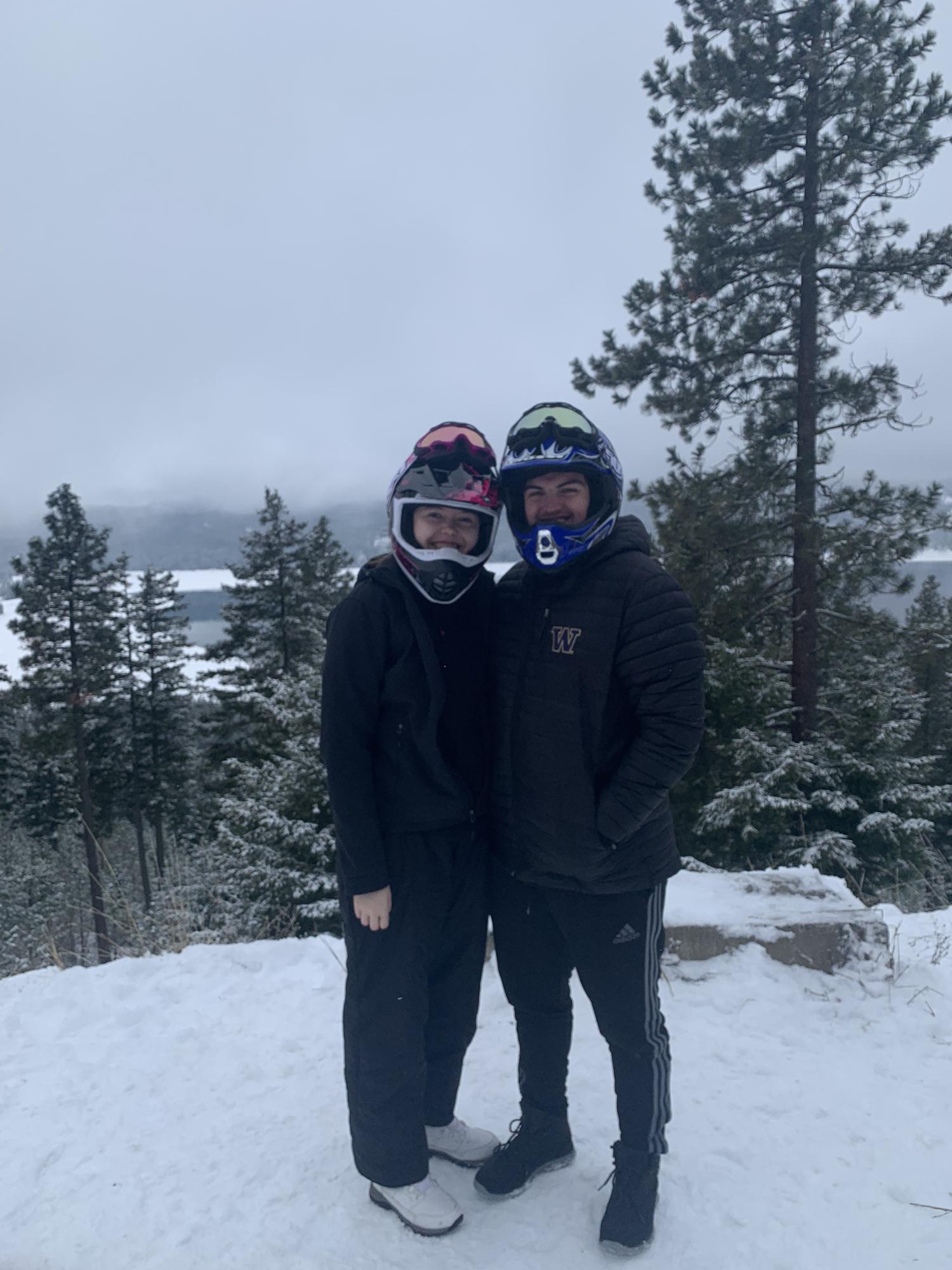 After a snowmobile ride @ Roslyn, WA, 2019