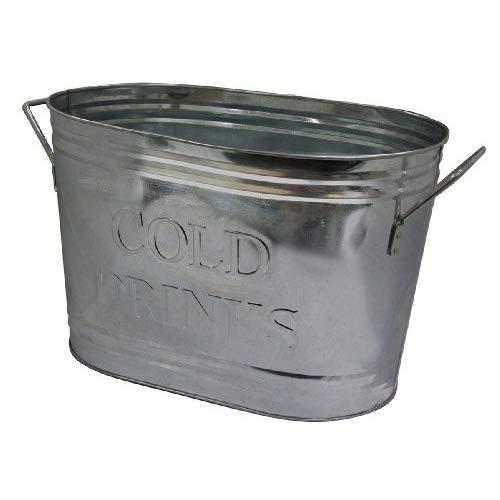 Twine Country Home Cold Drinks Galvanized Metal Tub, 5.25 gallons