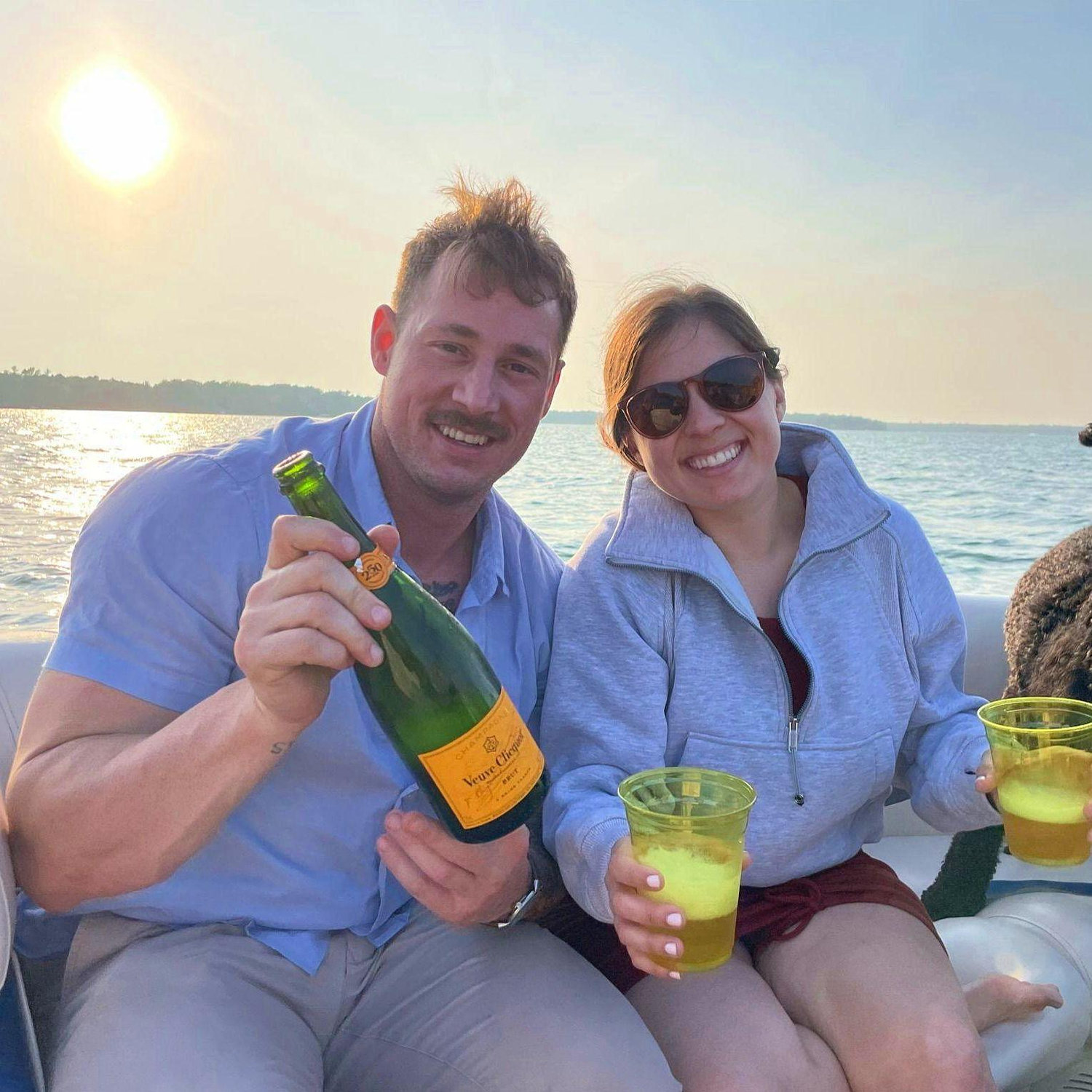 8/4/23  |  Engagement boat ride Up North Michigan