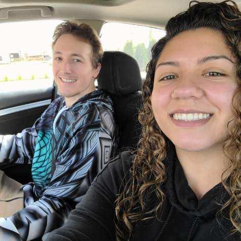During COVID, flights were cheap and I was doing school online, so I went to stay with him for 2 months since we were still doing long distance we were making the best of our situation!