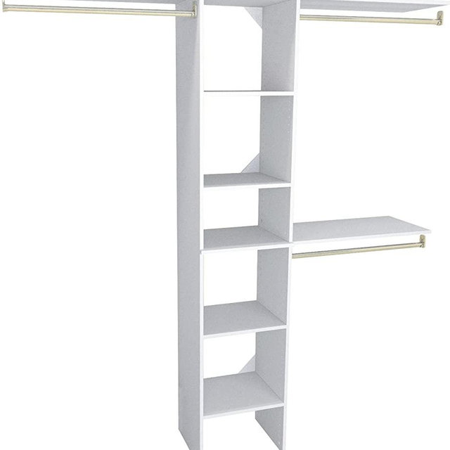 ClosetMaid 1951040 SuiteSymphony 16-Inch Closet Organizer with Shelves, Pure White
