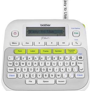 PT-D210 - Brother P-touch, PTD210, Easy-to-Use Label Maker, One-Touch Keys, Multiple Font Styles, 27 User-Friendly Templates, White