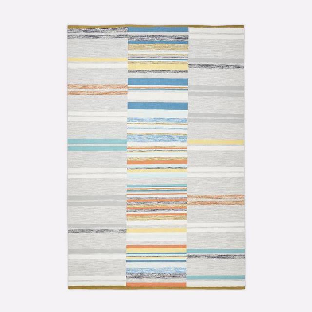 Mixed Stripes Dhurrie, Multi, 2'x3'