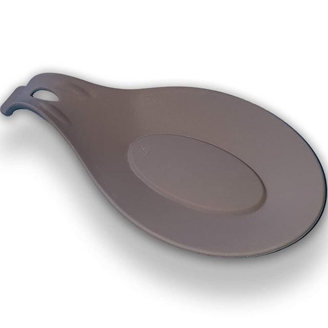 Silicone Spoon Rest | HEAT RESISTANT | EASY – CLEAN Spoon Holder for Stove Top | Nonstick Sturdy Silicon Spoon Rest for Kitchen Counter | Utensil Rest | Spatula Rest - Fits Small and Large Utensils