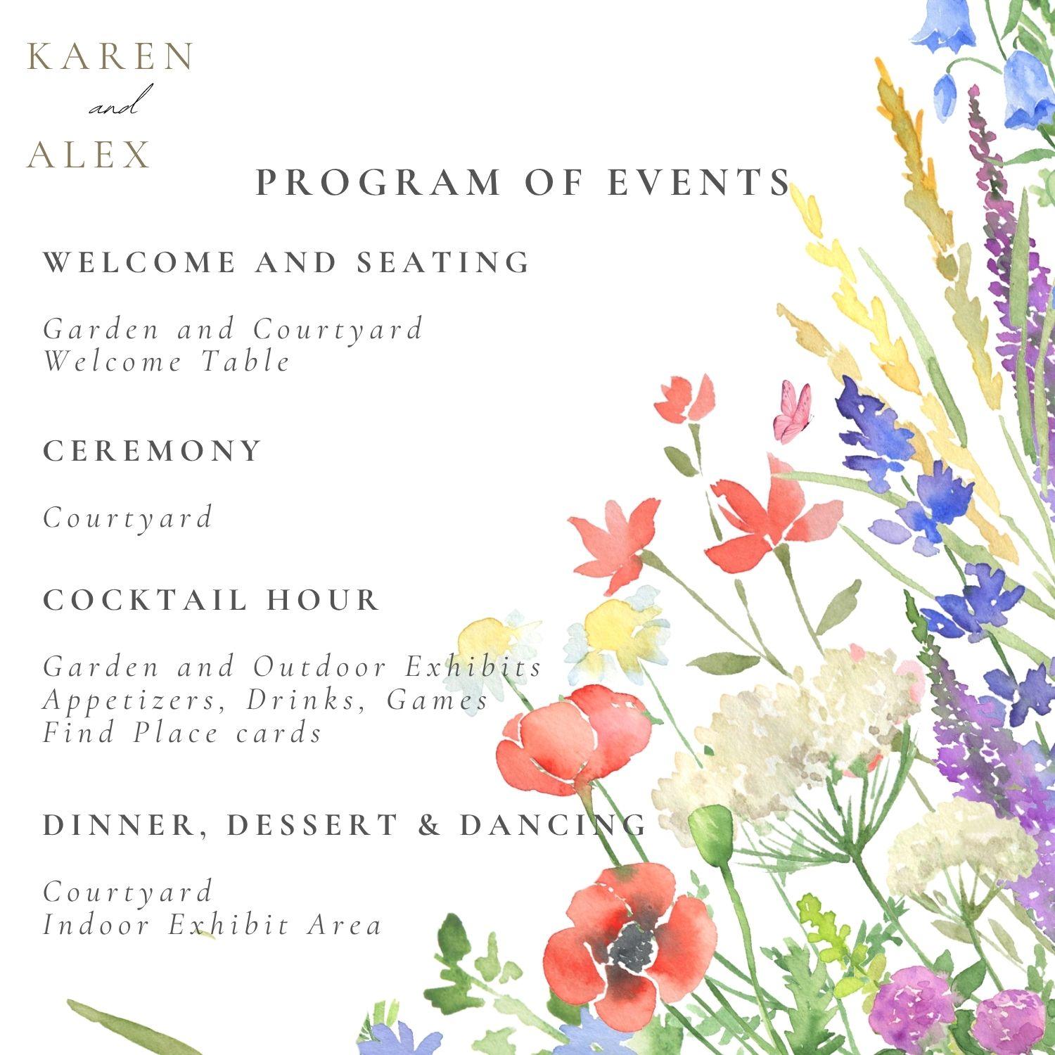 Program of Events